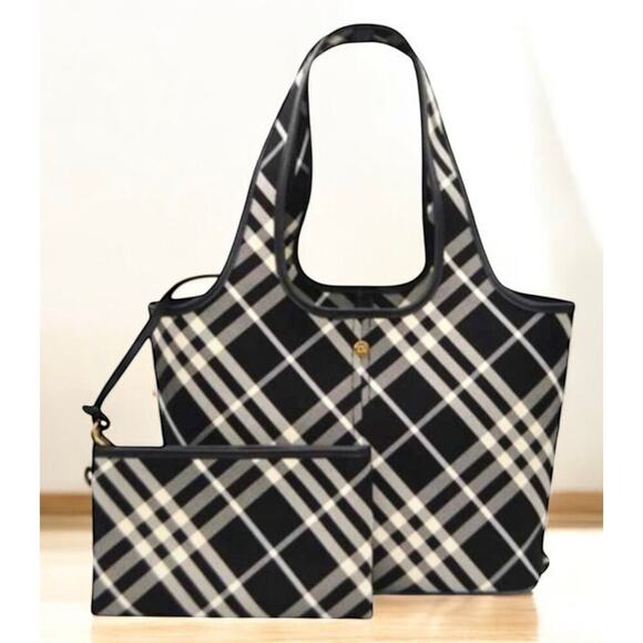 Burberry Small Check Tote Bag - Picture 1 of 16